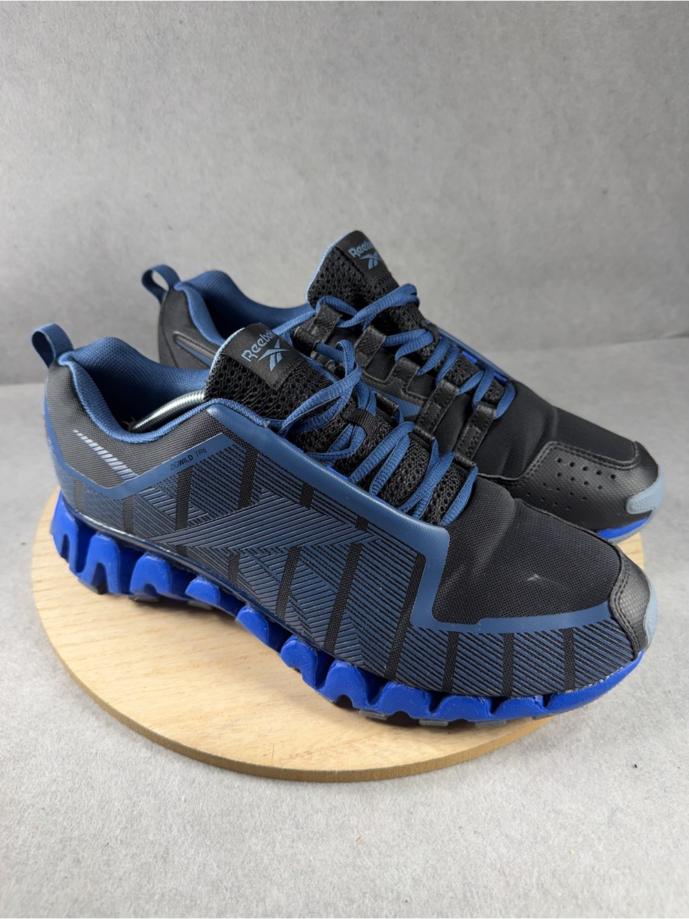 Reebok ZigWild Trail 6 Black Blue Mens Running Shoes Size 13 GY5233